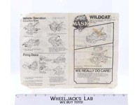 Kenner 1987 M.A.S.K. Wildcat Vintage Instruction Manual