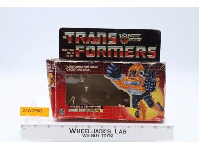 Grapple BOX ONLY 1985 Action Figure Vintage Hasbro G1 Transformers