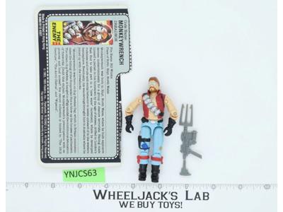 Monkeywrench V1 100% Complete G.I. Joe 1986 Hasbro Vintage Action Figure
