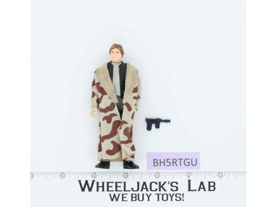 Han Solo Trench Coat 100% Complete Star Wars ROTJ 1983 Vintage Kenner NO REPRO