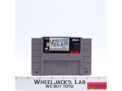 College Slam Super Nintendo SNES 1992 Aklaim Cartridge ONLY