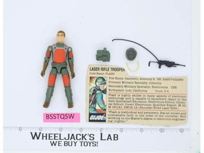 Flash V1 Straight Arm Complete RED CARD BACK G.I. Joe 1982 Hasbro Vintage Figure