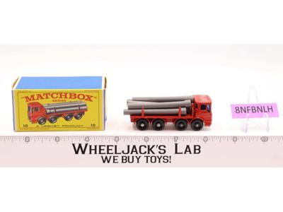 Pipe Truck 10 Lesney Matchbox Series 1960's Made In England