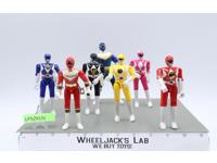 Lot of 7 Power Rangers 1993 5.5" 4.75" Bandai Action Figures