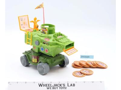 Pizza Thrower 100% Complete TMNT 1989 Vintage Playmates Action Figure Vehicle