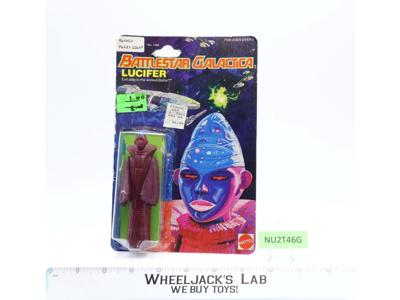 Lucifer Battlestar Galactica W/Card & Bubble 1978 Mattel Vintage Figure RARE