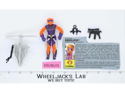 Annihilator V1 100% Complete 1989 G.I. Joe Hasbro Vintage Action Figure