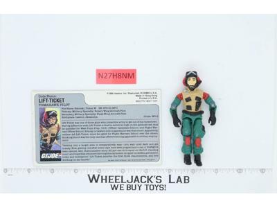 Lift-Ticket V1 100% Complete 1986 G.I. Joe Hasbro Vintage Action Figure