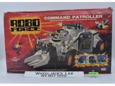 Command Patroller w/Box Robo Force 1982 Ideal Action Figure Vehicle