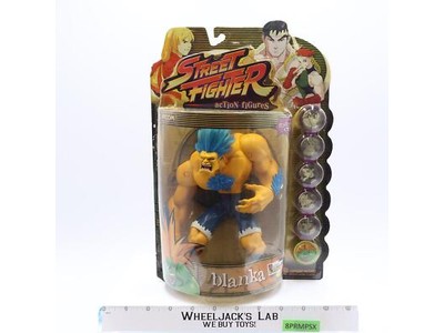 Blanka Yellow Turbo Street Fighter Round 1 Alpha 3 1999 Capcom Resaurus NEW MOC