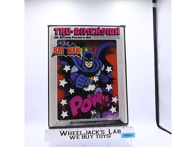 Batman Tru-Dimension 3D Action Picture Kit W/BOX Coloorforms DC Comics Vintage