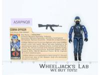 Cobra Officer V1.5 Swivel Arms 100% Complete 1983 G.I. Joe Hasbro Vintage Figure