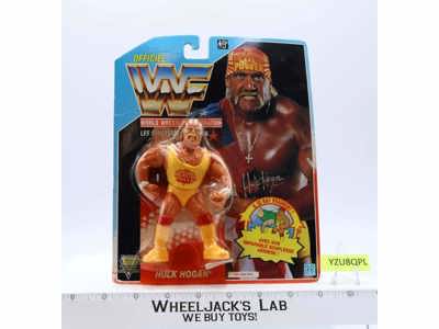 Hulk Hogan FRENCH Card WWF Wrestling 1991 Hasbro NEW MOSC SEALED