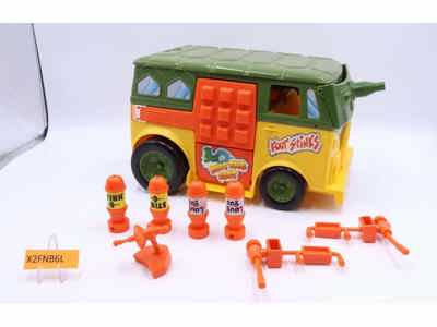 Party Wagon Teenage Mutant Ninja Turtles TMNT 1989 Vintage Playmates Vehicle