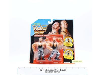 Bushwackers SPANISH Card WWF Wrestling 1991 Hasbro NEW MOSC SEALED