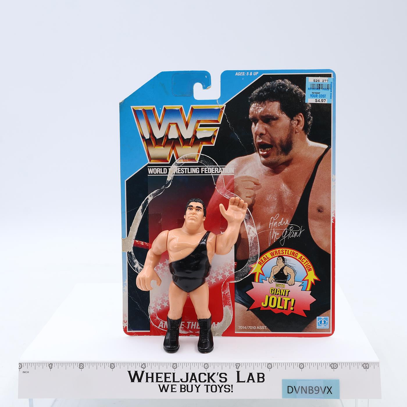 Andre the Giant W/CARDBACK 1990 WWF Wrestling Hasbro Action Figures