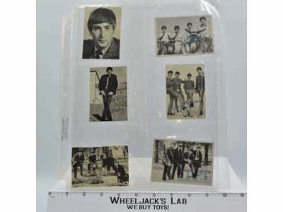 Lot of 13 The Beatles Black and White Trading Photograph Cards by Topps 1964 USA