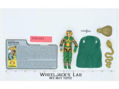 Serpentor V1 100% Complete G.I. Joe 1986 Hasbro Vintage Action Figure