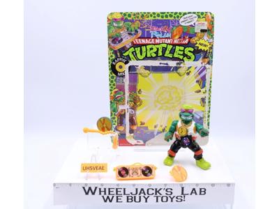 Rappin' Mike 100% Complete W/Card *UNPUNCHED* TMNT Vintage Playmates Action Fig