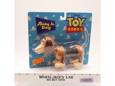 Slinky Dog Pull Toy Disney Toy Story 1996 James Industries 8" Long NEW SEALED