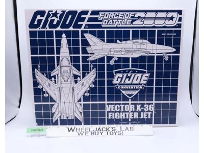 Vector X-36 Fighter Jet GI Joe BF2000 Convention 2017 Hasbro NEW MISB SEALED