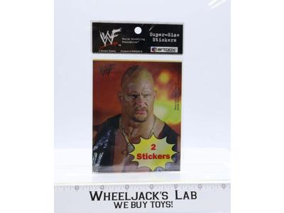 WWF Stone Cold Steve Austin Super Size 2 Stickers Titan Sports 1999 Undertaker
