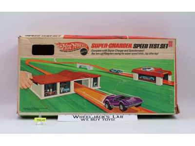 Super Charger Speed Test Set Hot Wheels 1969 Mattel Toy Car Playset