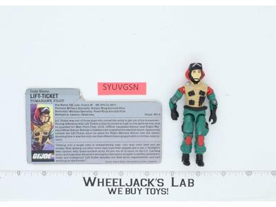 Lift-Ticket V1 G.I. Joe 1986 Hasbro Vintage Action Figure