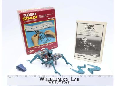 Robo Strux Sekta Tomy Vintage w/ Original Box Instructions Motorized Works 1985
