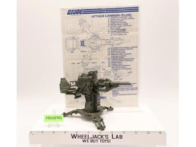 FLAK Cannon 100% Complete G.I. Joe Hasbro 1982 Vintage Vehicle Action Figure