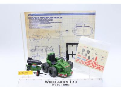 Weapons Transport MAIL AWAY Complete G.I. Joe Hasbro 1985 Vehicle Action Figure