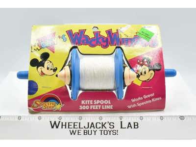 Mickey Mouse 300FT Line Kite Spool Wacky Winders 1988 Spectra Star NEW