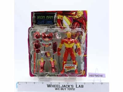 Iron Man W/Plasma Cannon Missile Launcher W/Card & Bubble ToyBiz 1994 Figure