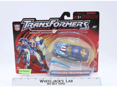 Sideburn 100% Complete Transformers Robots in Disguise 2001 Hasbro Action Figure