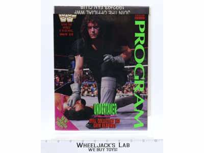 WWF Lineup Sheet Orlando 5/8/92 1992 Program Magazine Vol 201 Undertaker Poster