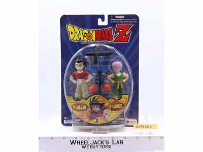 Krillin & Trunks Dragon Ball Z 2000 Irwin Toys Action Figure NEW MOSC SEALED