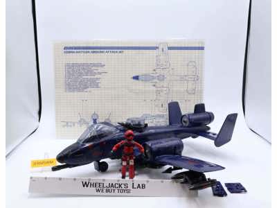 Cobra Rattler W/ Wild Weasel Complete GI Joe 1984 Hasbro Action Figure Vehicle