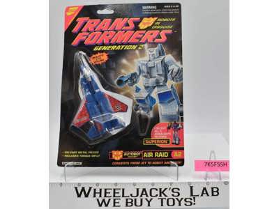 Air Raid Aerialbot Autobot G2 Transformers 1993 Hasbro Figure NEW MOSC SEALED