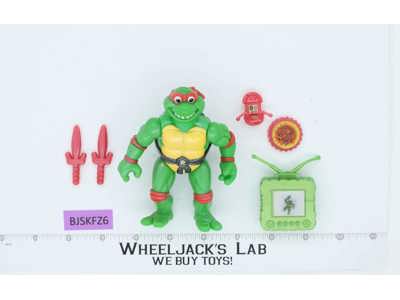 Toon Raph 100% Complete Teenage Mutant Ninja Turtle TMNT 1993 Playmates Figure