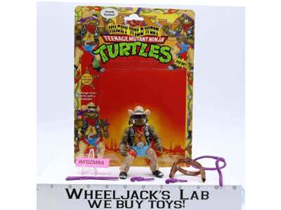 Crazy Cowboy Don 100% Complete W/Card TMNT 1992 Playmates Action Figure