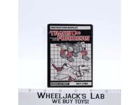 Sky Lynx Instructions Manual Booklet 1986 Hasbro G1 Transformers