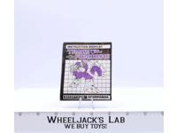 Scorponok Action Figure Instruction Manual Booklet 1987 G1 Transformers