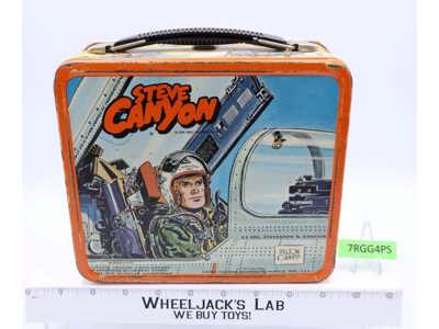 Steve Canyon Metal Lunchbox 1959 Aladdin Industries Vintage