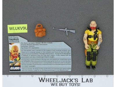 Taurus V1 100% Complete G.I. Joe 1987 Hasbro Vintage Action Figure