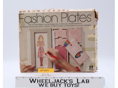 Fashion Plates Interchangable Drawing Design Kit 1978 Tomy Vintage