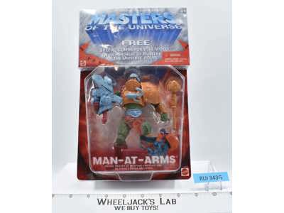 Man-At-Arms W/VHS NEW MOSC MOTU Masters Of The Universe Mattel 2001 Figure