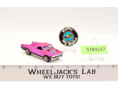 Seasider Hot Pink 1970 Hot Wheels Mattel Vintage Redline RL WITH BUTTON