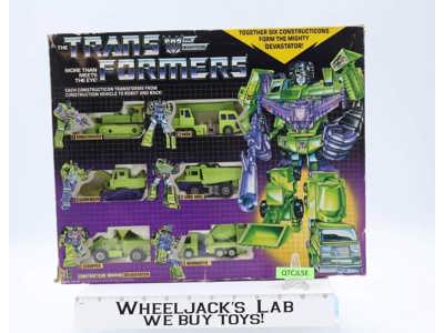 Devastator 100% Complete W/Box & Insert 1985 Vintage G1 Transformers Figure