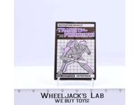 Astrotrain Instruction Manual Booklet 1985 Hasbro G1 Transformers