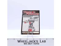 Skids Instructions Manual Booklet 1985 Hasbro G1 Transformers Vintage Figure
